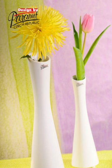 Link váza bílá 35 cm