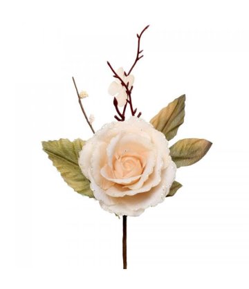 Růže krémová 24cm